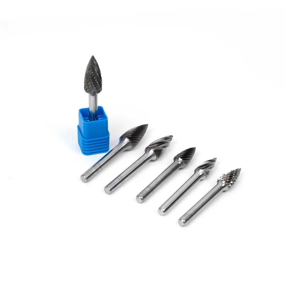 Material composition certificate and hardness testing results for carbide burrs
